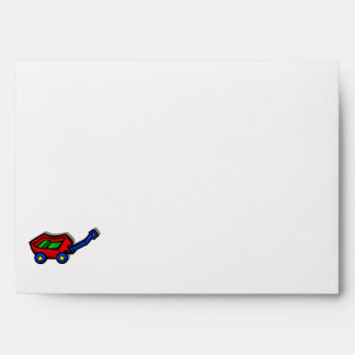 Enveloppe petit wagon rouge
