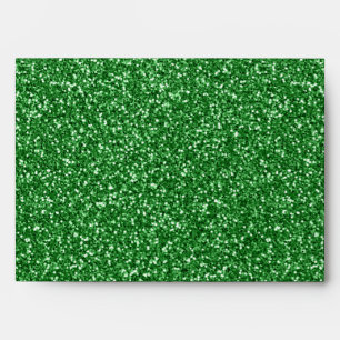 Enveloppe Peut Vert Paillettes