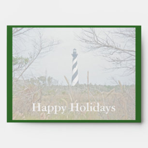 Enveloppe Phare de Cape Hatteras Joyeuses Vacances