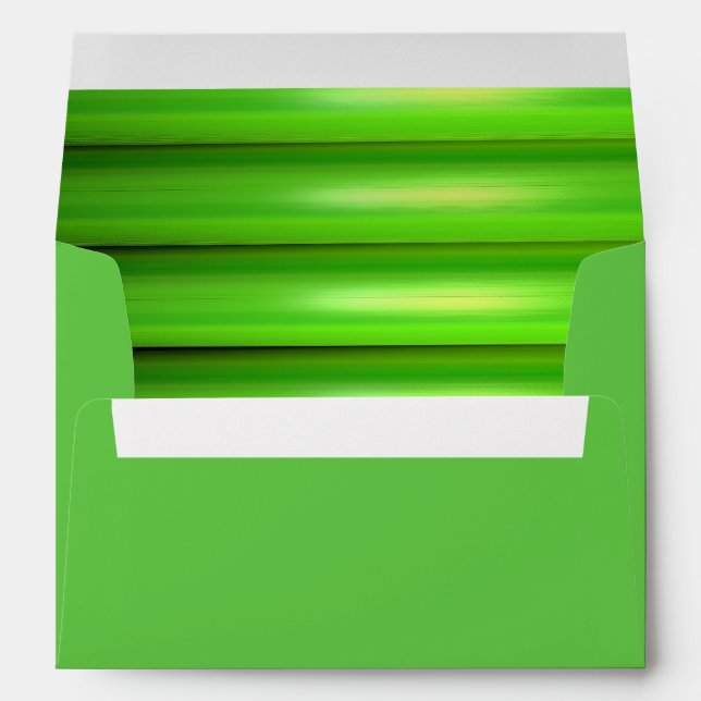Enveloppe photo de bambou vert (Dos (Bas))