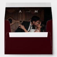 Photo décoloré foncé Monogramme Élégant Mariage Bo