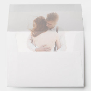 Enveloppe Photo minimaliste simple 5x7 Faire-part de mariage