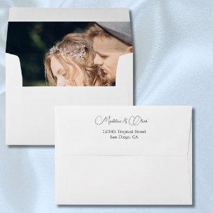 Enveloppe Photo Modern Mariage