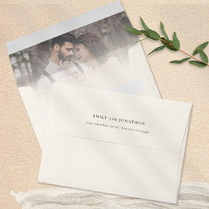 Enveloppe Photo Overlay Nom de retour Adresse Creative Maria