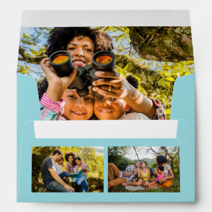 Enveloppe Photographies, textes et couleurs personnalisés