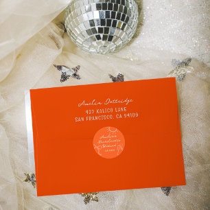 Enveloppe Pink and Red Sketch Bachelorette Party Linked