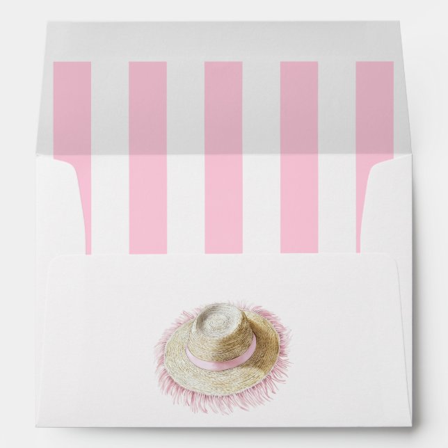 Enveloppe Pink Coastal Chic Beach Club (Dos (Bas))
