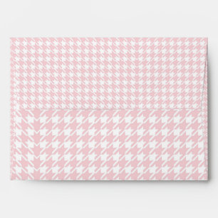 Enveloppe Pink Pastel Houndstooth Baby Girl
