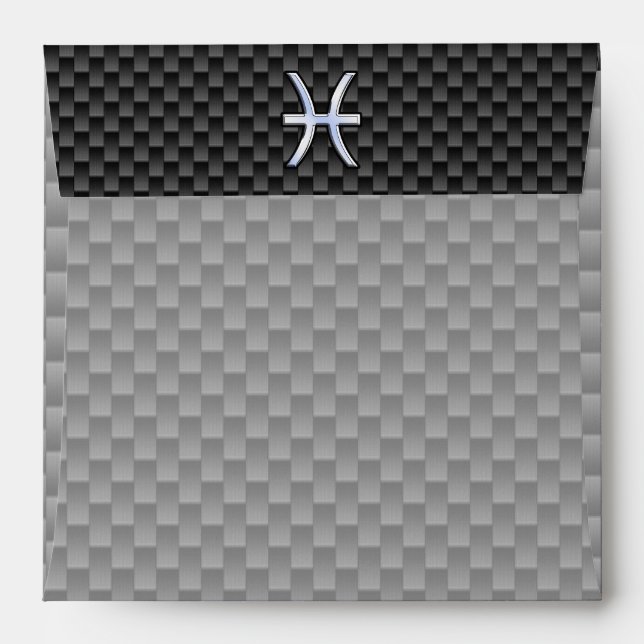 Enveloppe Pisces Zodiac Connexion en fibre de carbone (Dos (Haut rabat))