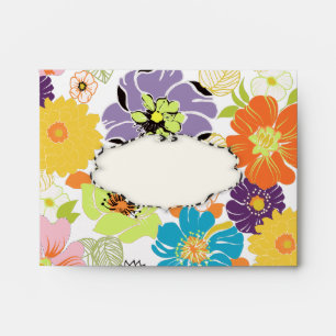Enveloppe PixDezines Alegre Retro Floral