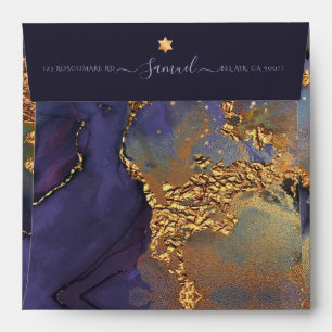 Enveloppe PixDezines Aquarelle Galaxie moderne Abstraite