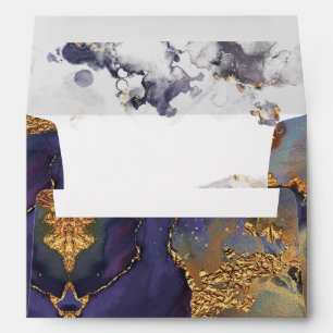 Enveloppe PixDezines Aquarelle Galaxie moderne Abstraite Env