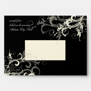 Enveloppe PixDezines Black+Grey Cream