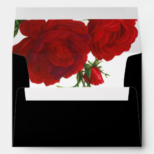 Enveloppe PixDezines Botanical/Red Roses/DO-IT-YOURSELF coul