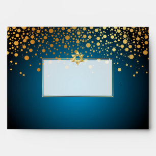 Enveloppe PixDezines Confetti/Faux Gold/Mitzvah