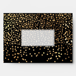Enveloppe PixDezines Faux Gold Confetti DO-IT-YOURSELF coule