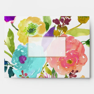 Enveloppe PixDezines Floral/Aquarelle/Ranunculus