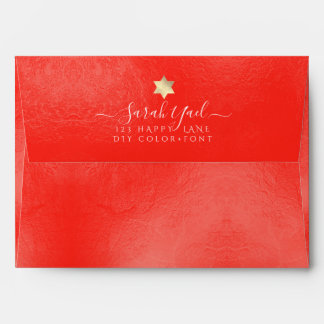 Enveloppe PixDezines Retour Flap Adresse, Neon Orange