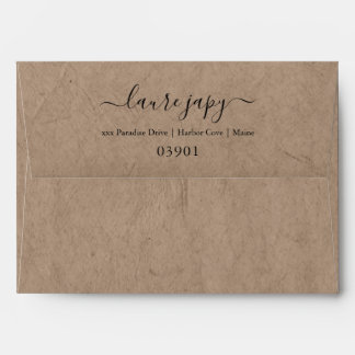 Enveloppe PixDezines Style Kraft Vintage / Papier Brown