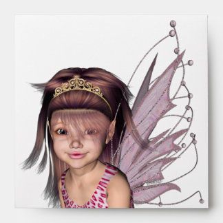 Enveloppe Pixie rose 3D 5