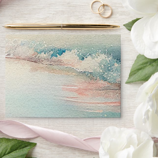 Enveloppe Plage adorable  (Wedding)