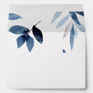 Enveloppe Plage Feuille Bleue