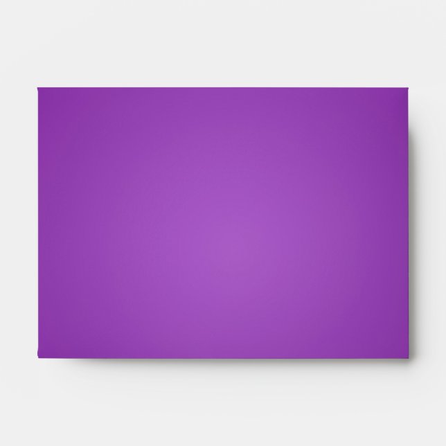 Enveloppe Plum Purple, Solides Noirs Minuit (Devant)