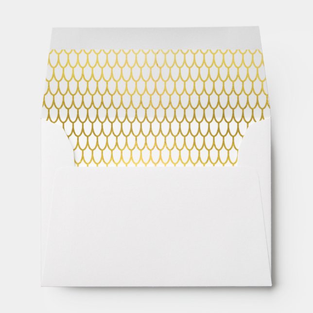 Enveloppe Plumes d'or (Dos (Bas))