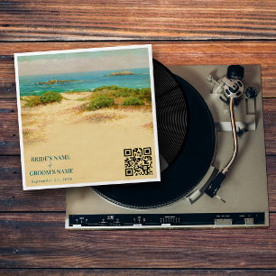 Enveloppe Pochette d'album de disque vinyle de plage Mariage