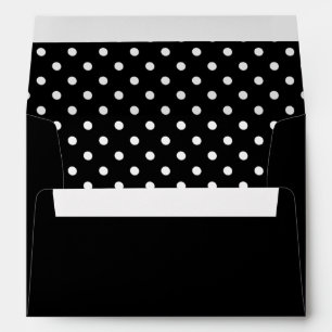 Enveloppe Point Polka noir