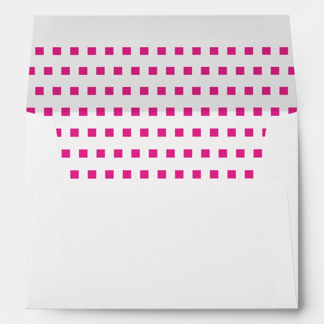 Enveloppe Point Polka rose (Dos (Bas))
