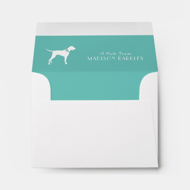 Enveloppe Pointer Chien Chien Chiot Anglais Setter (Dos (Bas))