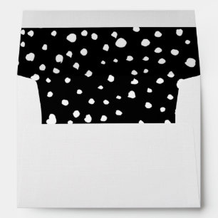 Enveloppe Points dalmatiens, Zones dalmatiennes, Noir et Bla