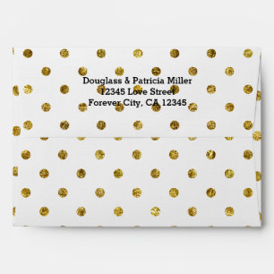 Enveloppe Points Glam Or