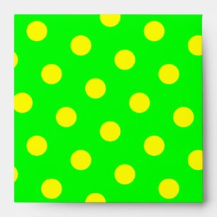 Enveloppe Points noirs et jaunes