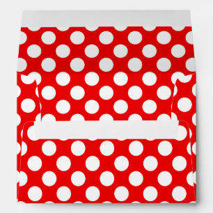 Enveloppe Points rouges et blancs