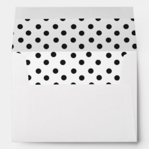 Enveloppe Pois noir