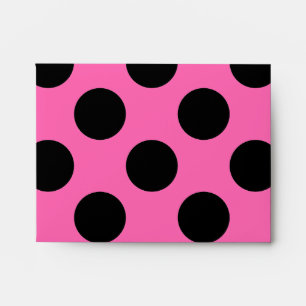 Enveloppe Pois roses chauds
