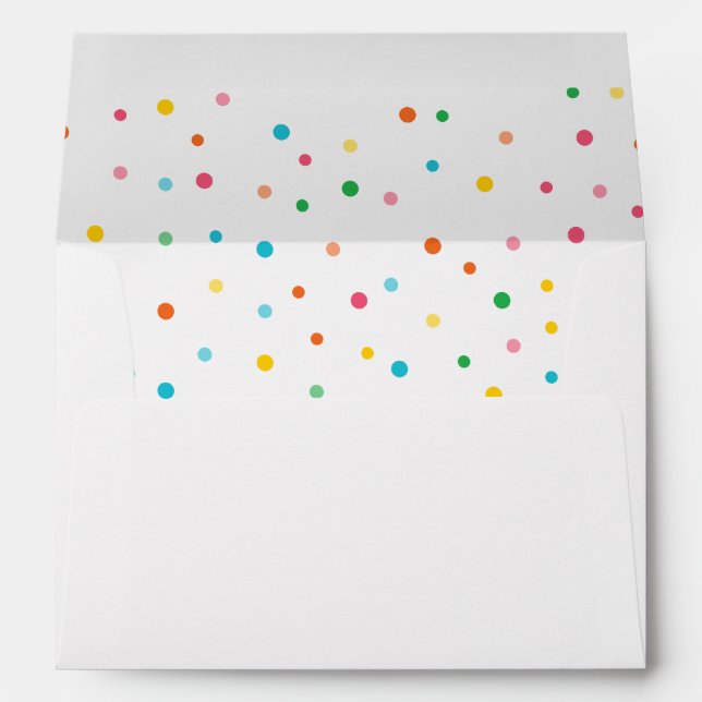 Enveloppe Polka dot style mexicain (Dos (Bas))