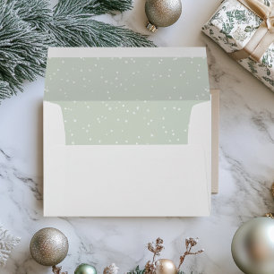 Enveloppe Polkadot vert