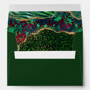 Enveloppe Porte Safari vert