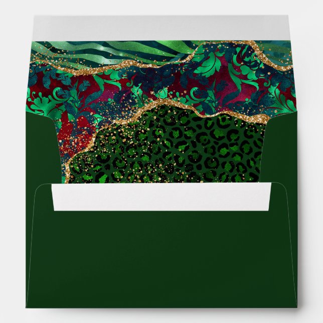 Enveloppe Porte Safari vert (Dos (Bas))