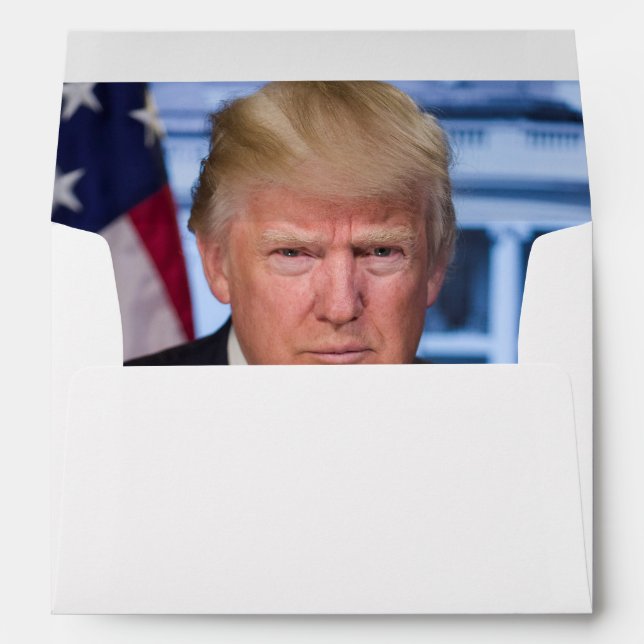 Enveloppe Portrait officiel de Donald Trump (Dos (Bas))