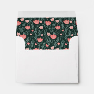 Enveloppe Positionne Motif Rose Vert Floral Chic Personnalis