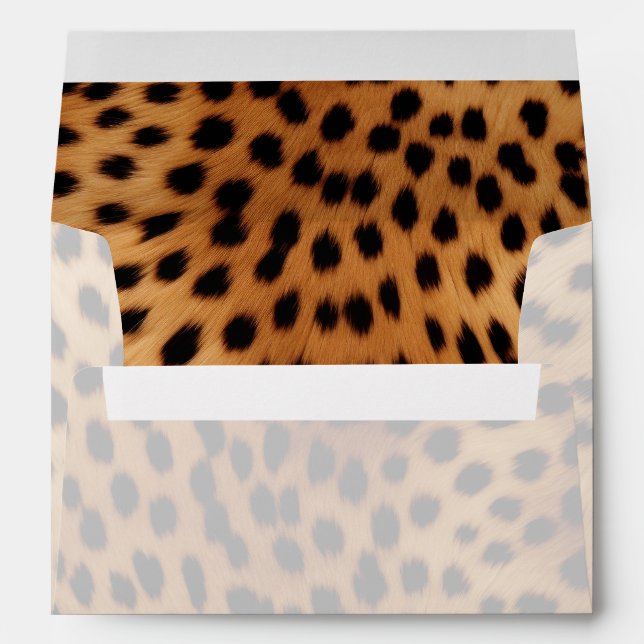 Enveloppe Poster de animal Cheetah Brown et noir (Dos (Bas))