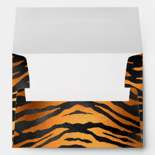 Enveloppe Poster de animal de rayures de tigre Brown noir gl