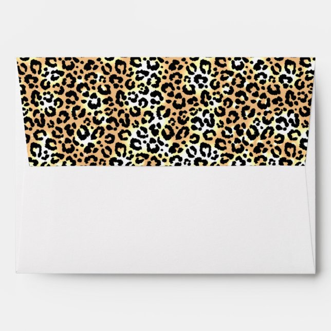 Enveloppe Poster de animal léopard (Dos (Haut rabat))