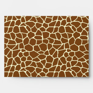 Enveloppe Poster de animal sauvage de motif de girafe
