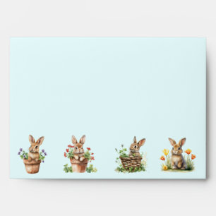 Enveloppe Pot À Fleur De Pâques, Panier, Ressort De Tulipes