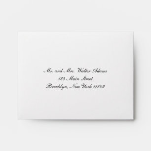 Enveloppe pour le faire-part de mariage de carte